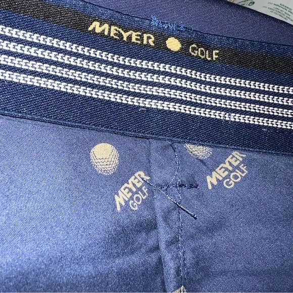 Meyer Golf Caarnoustie Chino Navy Pants Mens Size 40x34